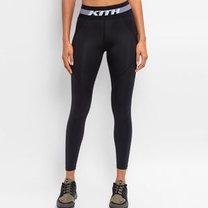 Kith Cody Cooling Shine Stretch-Jersey Leggings Black